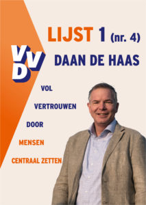 VVD Daan de Haas Verkiezingen foto